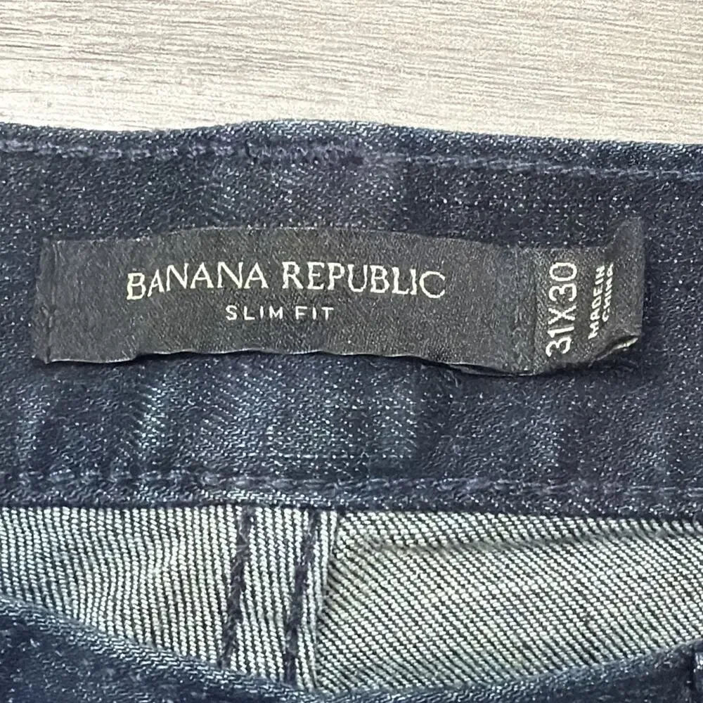 Banana Republic Slim Fit Jeans Mens 31X30 Blue Denim